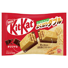 NESTLE KITKAT MINI YOKUBARI DOUBLE WHOLE WHEAT BISCUITS IN & ORIGINAL 10 PIECES